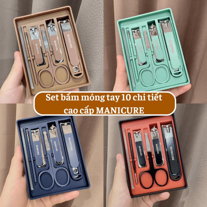 Bộ Dụng Cụ Bấm Móng Tay 6 món - Bộ Cắt, Bấm Dũa Móng Tay - Sét Dụng Cụ Làm Móng Chi Tiết Nail Care Cao Cấp