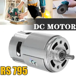 Dinamo DC 795 12V 10000 Rpm Motor Listrik Power Bor Gerinda High Speed Torsi Torque 100W 1.1A Electric Tools
