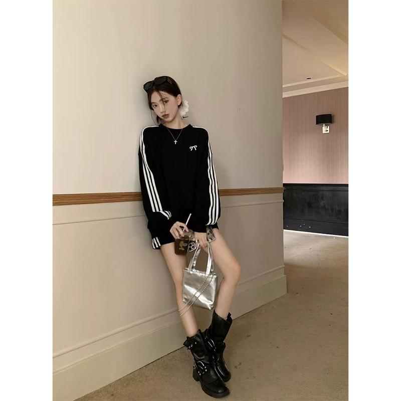 Product Introduction of Bow tie sweater women wide loose pullover 39