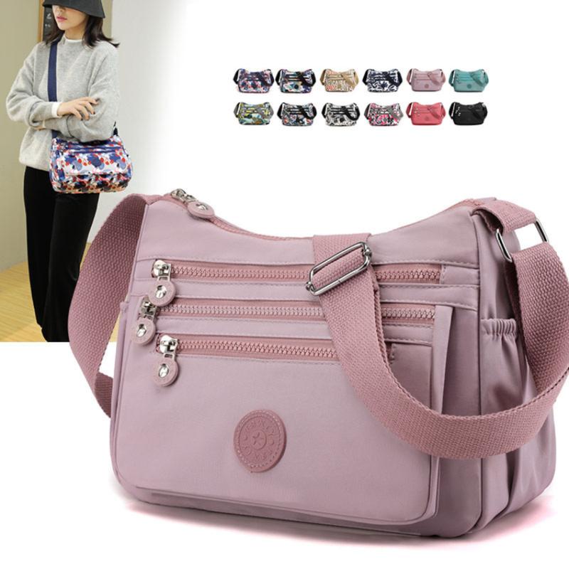  Túi giỏ xách đeo chéo nữ thời trang nhiều ngăn size 29cm chất liệu vải dù chống thấm nước chống xước cao cấp TX085 Đeo Vai Bag Nhung Tote 