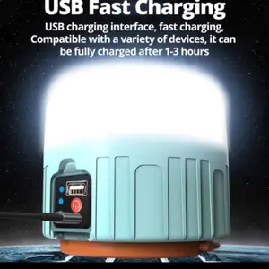 ZTS Senter Lampu Tenda Lentera Solar Charge Camping Emergency Lamp