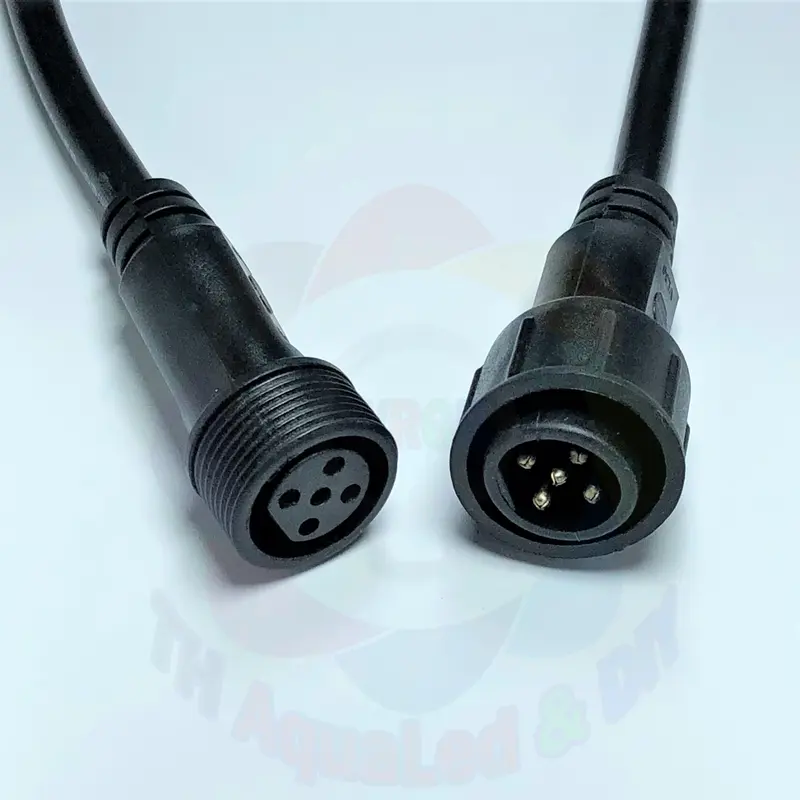 Bộ Jack cắm chống nước âm dương lõi 0.75mm2 phân loại 2,3,4,5 Pin (lõi) dày có đai ốc kết nối chắc chắn ngăn nước vào 8