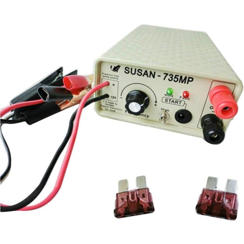 Fish Shocker Stunner 12V Susan 735MP Battery Ultrasonic Inverter Electro Fisher Fishing Machine Tools Booster Nose Set 1