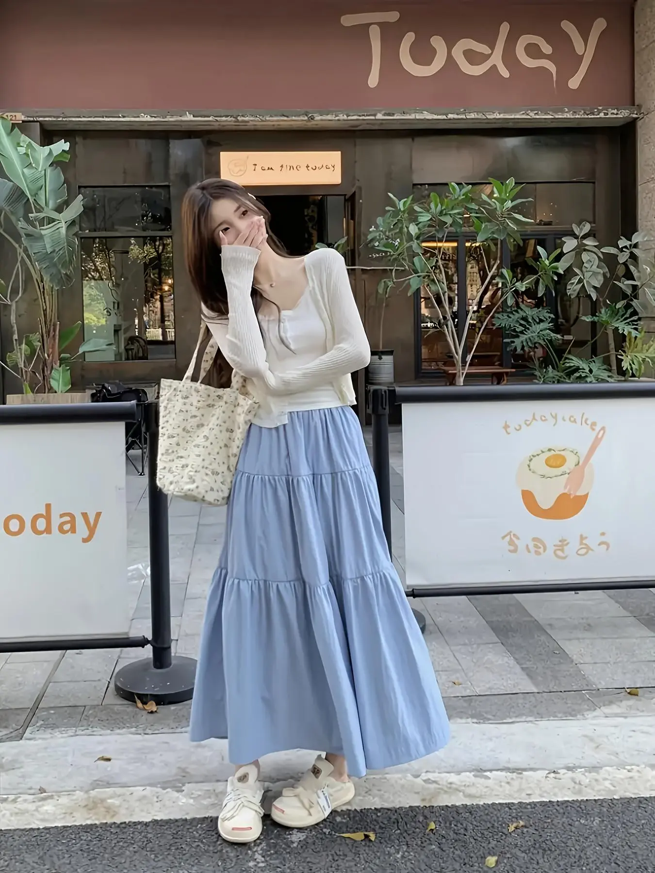 Women's Plain Skirt, Elegant Fashion Casual Skirt for Daily Outdoor Wear, Ladies Bottoms for Summer