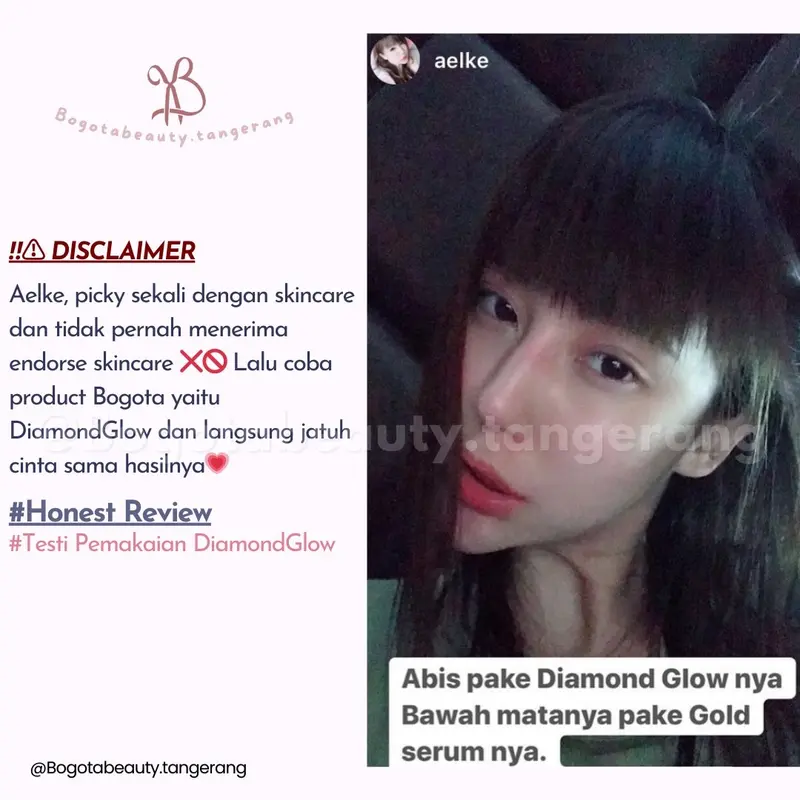 DiamondGlow Series by Bogota Beauty Krim Perawatan Wajah Bpom 4