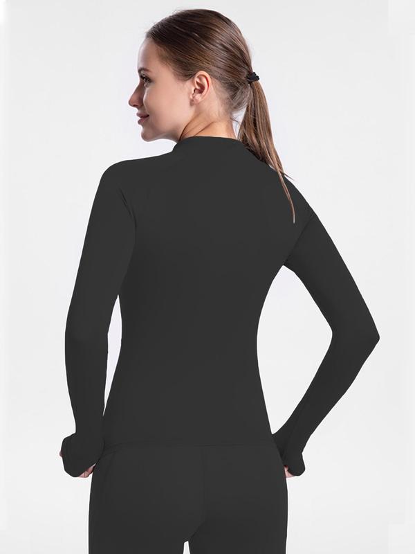 Women's Colorblock Zip Up Raglan Sleeve Sports Jacket, Quick Drying Breathable Stand Collar Sports Outerwear For Gym Workout Running, Ladies Sportswear Clothing For Spring & Fall 2