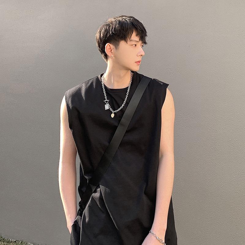 【Xả Hàng】Áo ba lỗ Cổ tròn nam nữ sát nách form rộng vải thun trơn Áo tanktop Oversize Unisex Menswear tank top