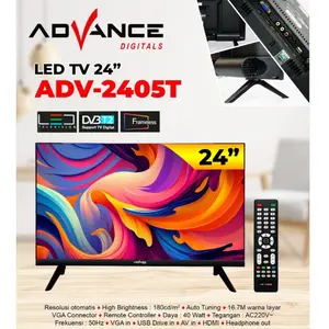Advance ADV-2405T Televisi Digital Advance 24 Inch HD Support Antena Digital DV3/T2 Garansi 3 Tahun