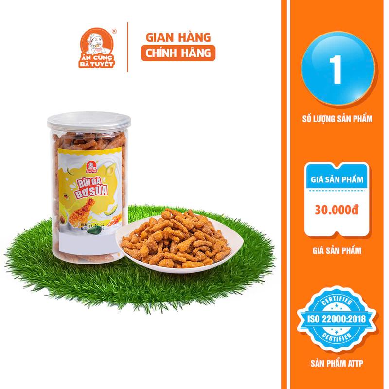 Snack ĐÙI GÀ BƠ SỮA - Ăn vặt Việt Nam - ĂN CÙNG BÀ TUYẾT