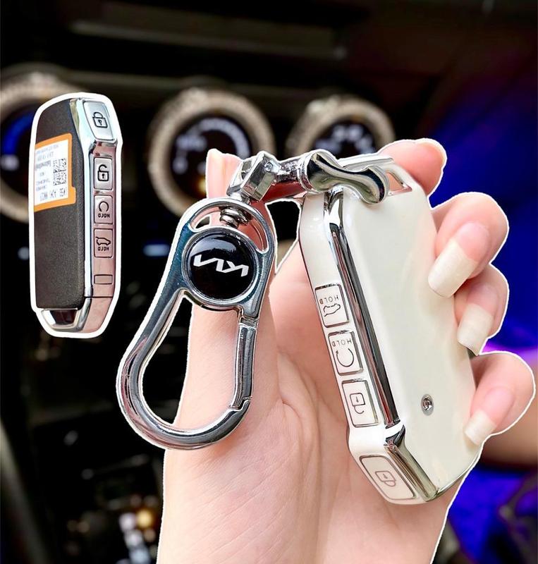 < 4 nút bấm sườn >Ốp chìa khoá Kia K3 , Kia Sorento , Kia Sportage , 2022 - 2023 - 2024 - 2025. Seltos , Sonet 2024-2025