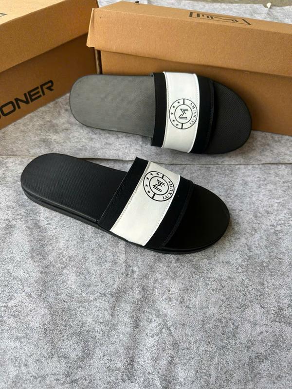 Dép quai da nam khâu viền đẳng cấp Luxury hàng Mooner trẻ trung cá tính bền bỉ thời trang Slipper 2