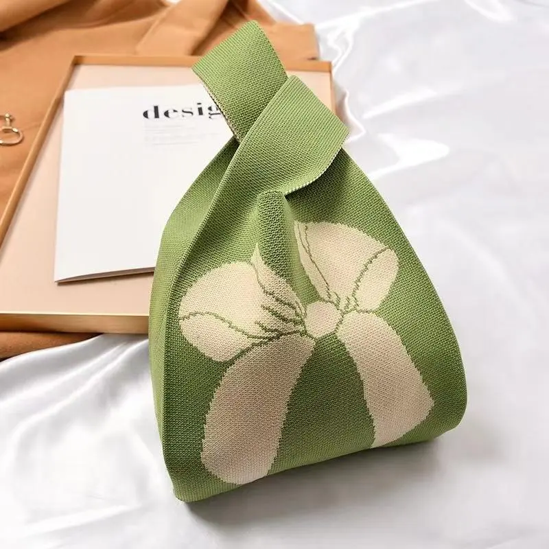 Tas Belanja Rajut Tas Tangan Wanita Lucu Style Korea Tote Bag Rajut Handmade Tas Anyaman 3
