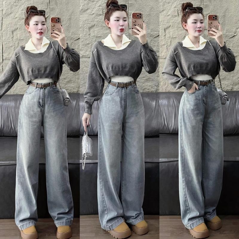Product Introduction of [MẪU MỚI] QUẦN JEAN ỐNG SUÔNG CẠP CAO HÁCH DÁNG PHONG CÁCH HQ SIÊU XINH 2 MÀU HOTTREND Women 7