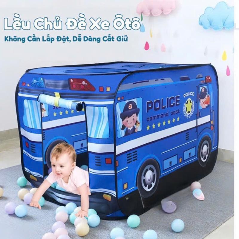 Đồ chơi lều công chúa hoàng tử cho bé, có khung lều chắc chắn, ( Ngôi nhà đồ chơi chó bé )