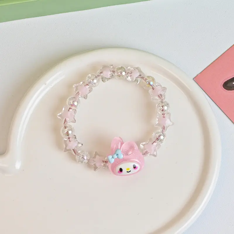 Vòng Tay Thời Trang Hoạt Hình Dễ Thương, Đính Cườm, Phong Cách Kawaii, Hàng Mới Về, Có Cinnamoroll, Kuromi Và Các Nhân Vật Giả, Giá Trị Cao, Thích Hợp Làm Quà Tặng Bạn Thân Móc Khoá Phụ Kiện 7