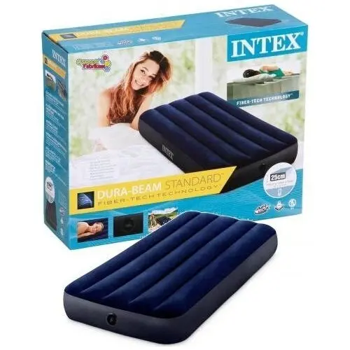 Intex kasur angin durabeam blue single 64756