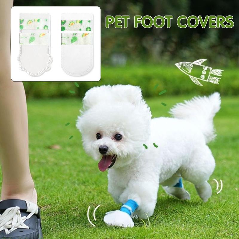 Product Introduction of 20pcs Pet Disposable Foot Covers Dog Anti-Dirty Shoe Covers Dog Socks Waterproof Anti-Dirty W5U1 16