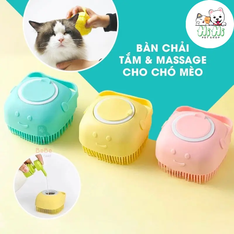 Combo dụng cụ tắm và sữa tắm Dorrikey 510ml cho chó mèo 8