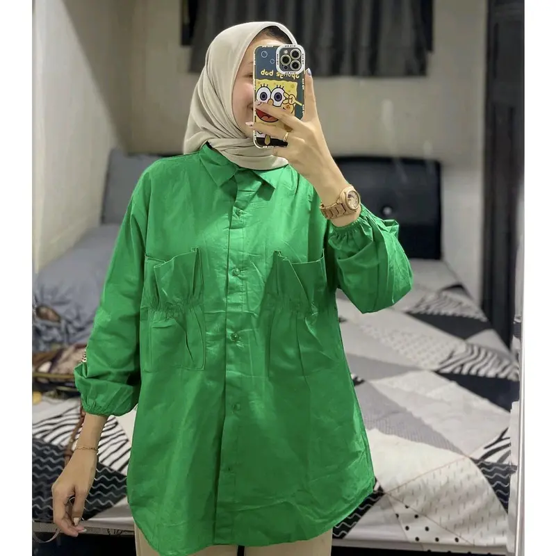kemeja Poplin pocket 4