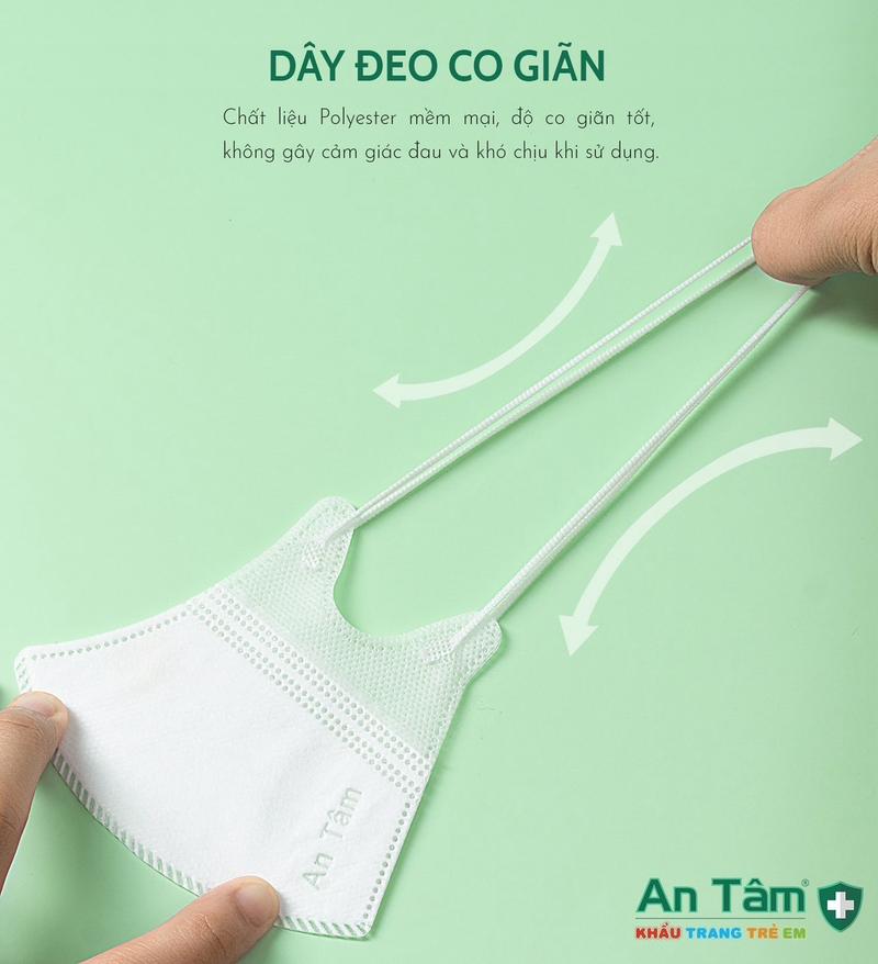 Product Introduction of < 5D TRẺ EM > 100 Khẩu Trang 5D Trẻ Em 3 Lớp kháng khuẩn - TỪ 2 -> 6 TUỔI 19