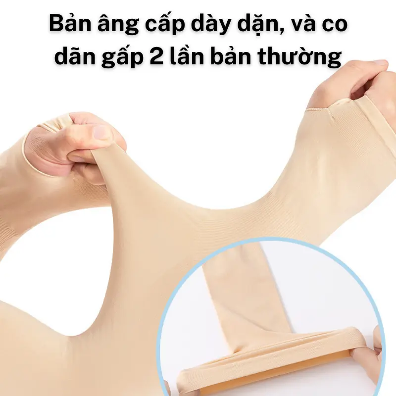 Găng tay chống nắng nam nữ xỏ ngón Fashion Cool - Tất tay vải co dãn 4 chiều làm mát da khi đi xe đạp xe máy, chơi thể thao - Bao Tay Chống Trơn Trượt 2
