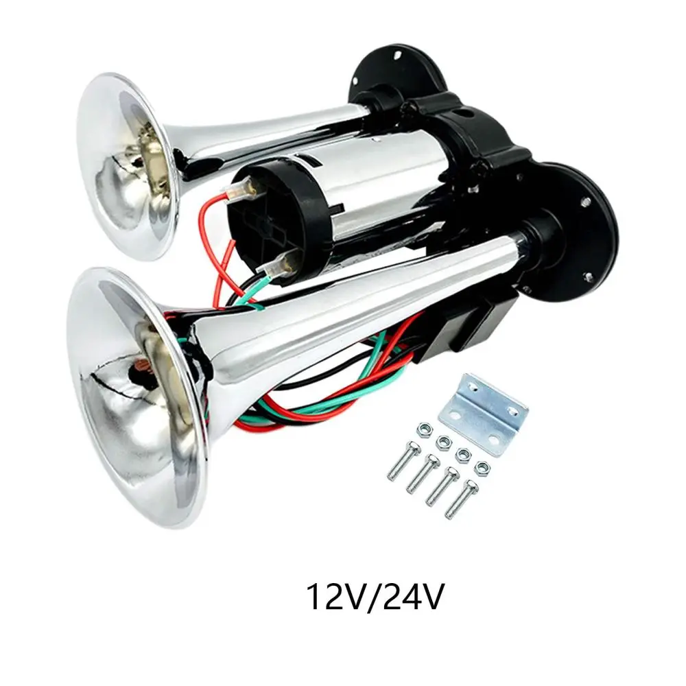 Electric Air Horns Kit for Vehicles Premium for Train Suvs Trucks