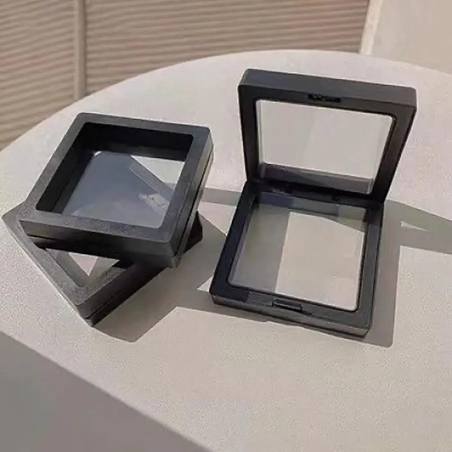 Jewelry Display Box, 2 Counts/set Jewelry Floating Display Box, Jewelry Organizer, Home Organizer for Jewelry, Ring, Necklace, Bracelet