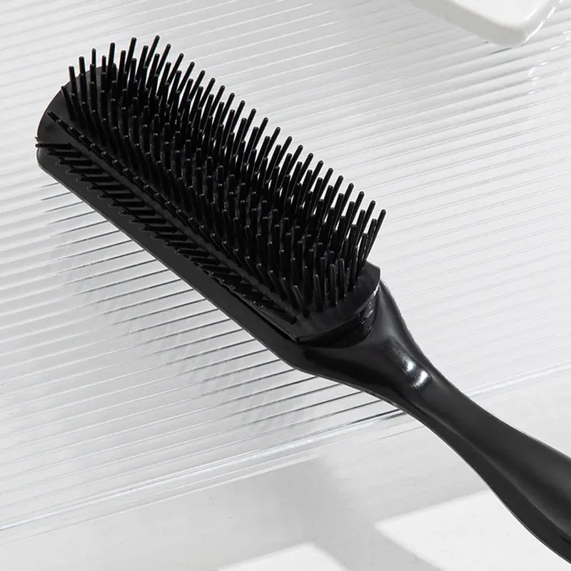 Detachable Design Hair Brush, Nine Row Comb Teeth Hair Comb, Massage Comb, Heatless Special Hair Styling & Haircare Comb for Women & Men Hair Care 5