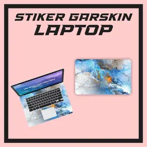Multi Stiker Garskin Laptop logo art silver Skin abtrak kramik Plastik Computer