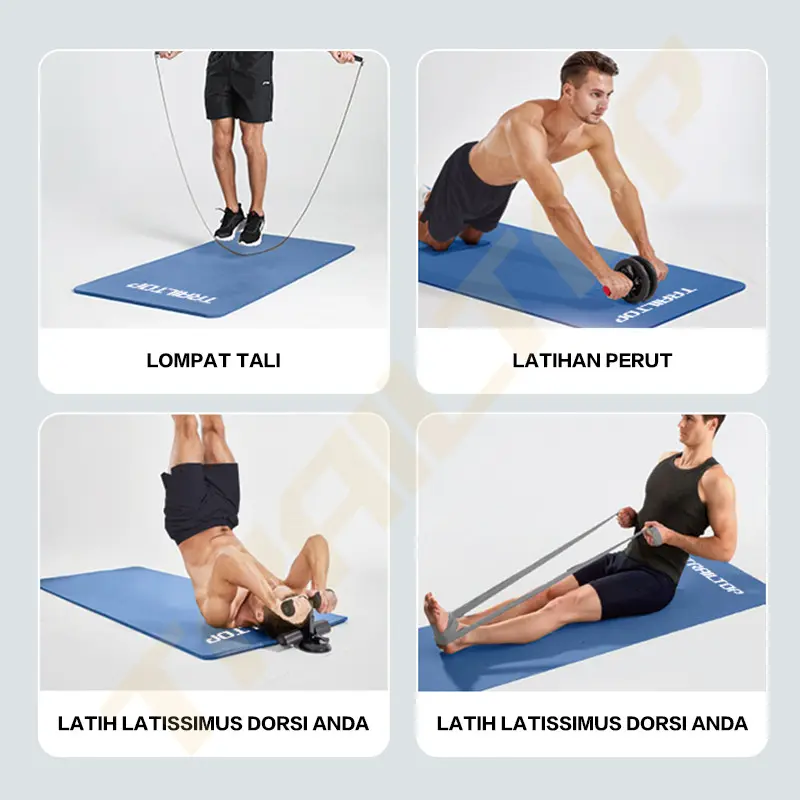 TrailTop Matras Yoga Premium Anti Slip Matras Olahraga Yoga Mat Karpet Olahraga Workout 8/10mm 1