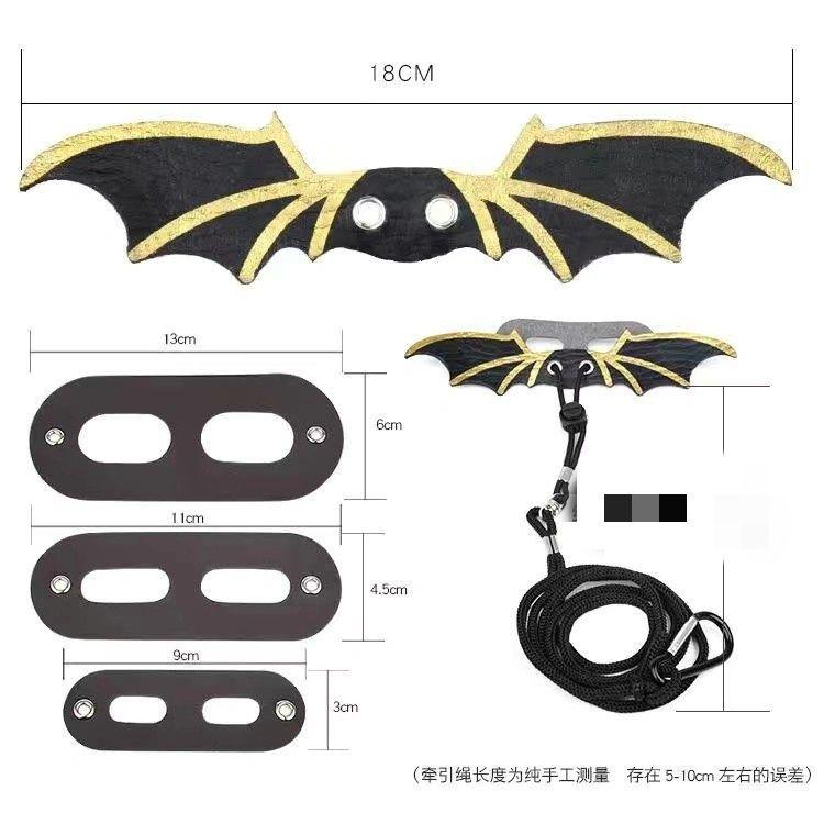 Product Introduction of [Three-Piece Set] Little Crocodile Lizard Outdoor Costume Little Devil Leash with Wings Reptile Little Crocodile Clothes 8