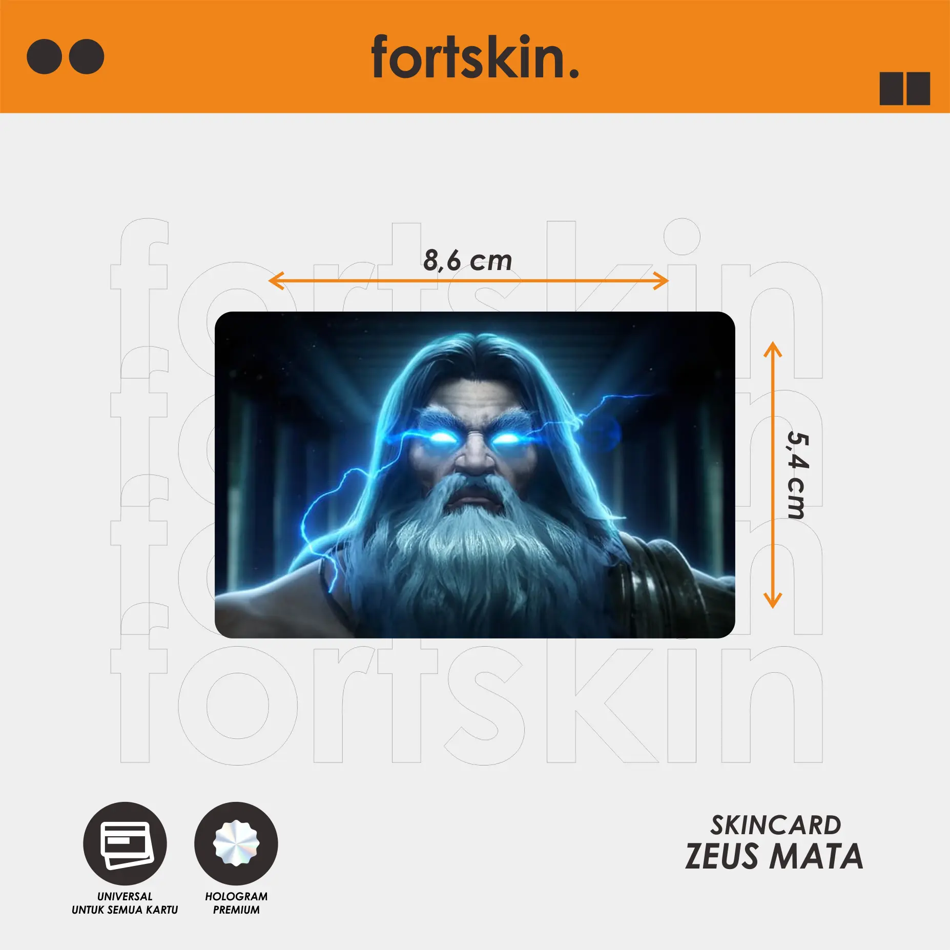 Skin stiker ATM zeus by fortskin | Stiker Cards