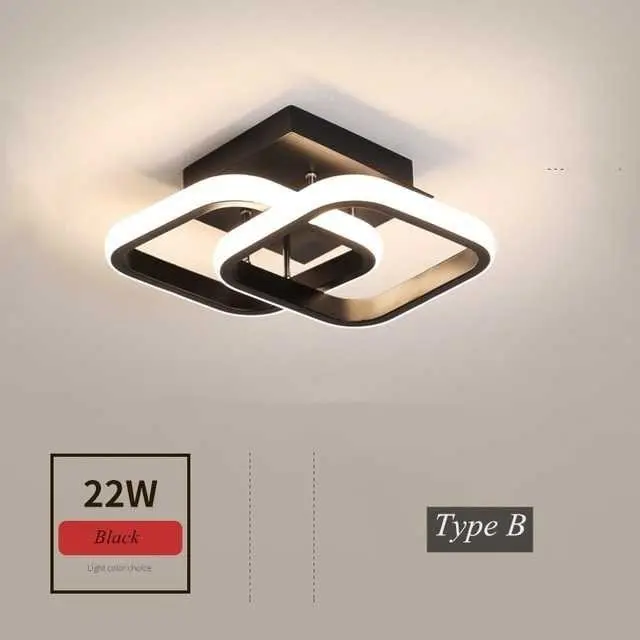 Lampu Plafon LED Modern KAGU 22W 3 in 1 Color - KG821 dengan Voltase Input AC 85-265V Plastik Set Bohlam 0