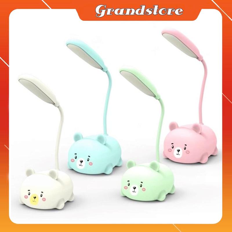 Đèn để bàn hình con thú mini dễ thương thân led uốn dẻo gấp gọn sạc pin usb tích điện để bàn học sinh chống cận bảo vệ mắt, đọc sách,  làm việc máy tính, phòng ngủ