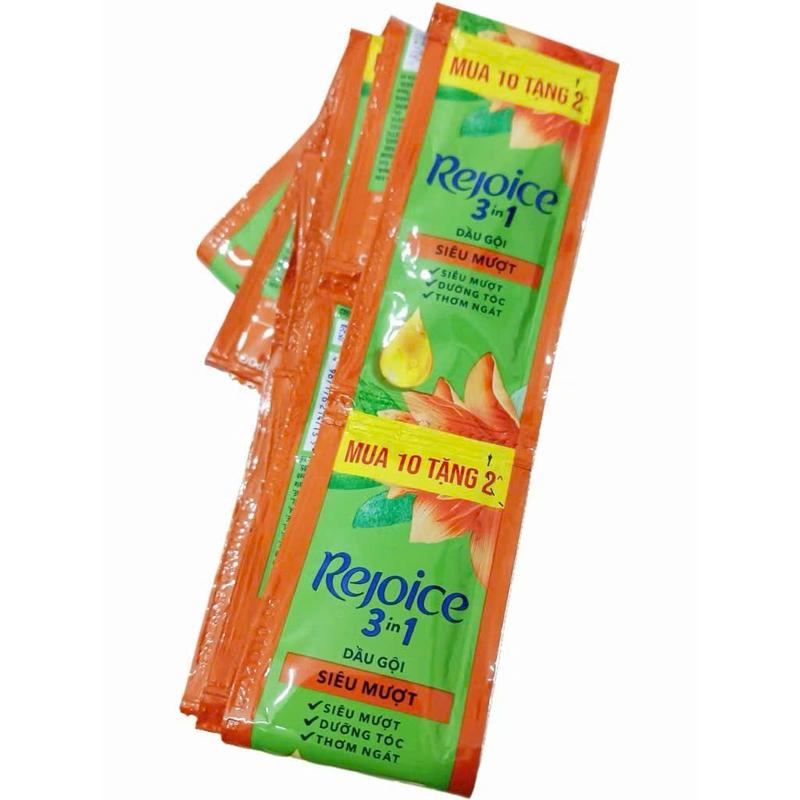 Set 50 gói Dầu GỘI Rejoice Siêu Mềm Mượt 3in1