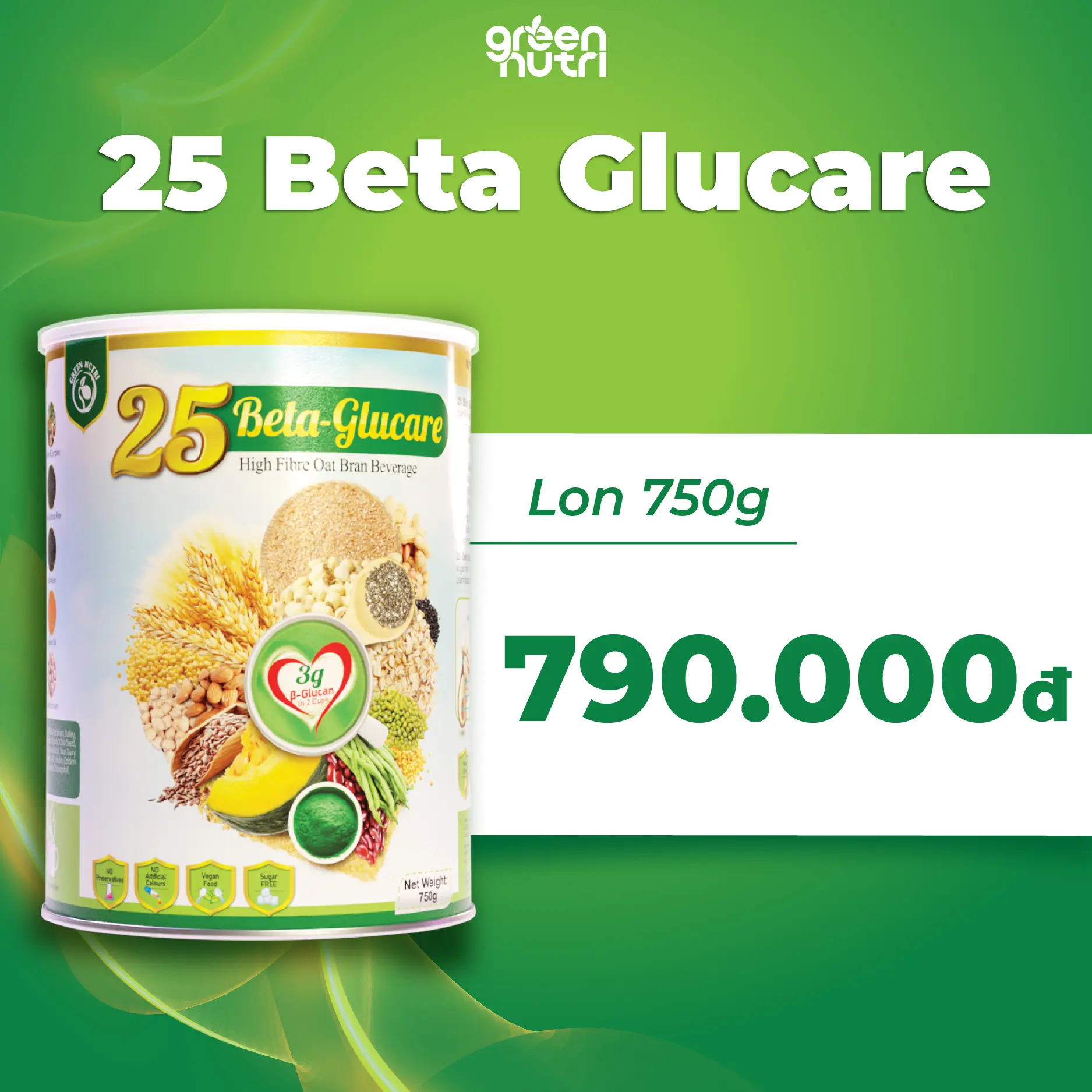 25 Beta Glucare - Sữa Hạt Ngũ Cốc Dạng Lon 750g Food Thức Ăn