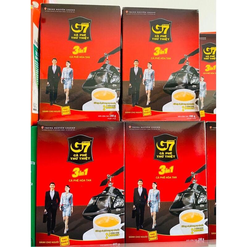 Cà phê hoà tan G7 3in1 hộp 18gói x 16gam/21 gói x 16g Cafe Coffee