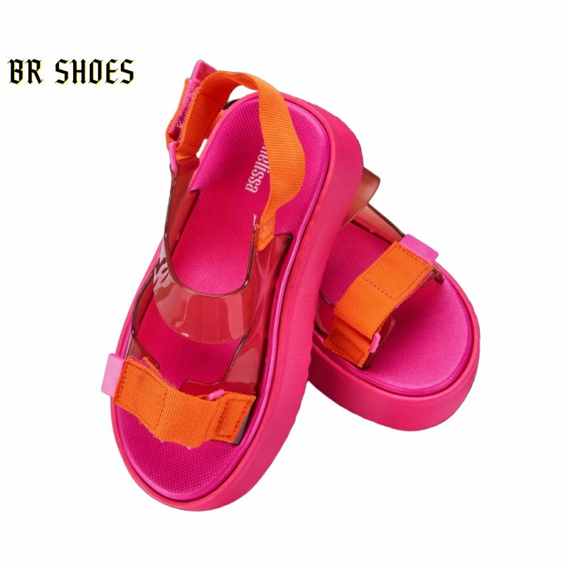 Product Introduction of Melissa Official Store Women Shoes Platform Sandals Magic Buckle Women Heightening Shoes Beach Sandals Quality True Love 16