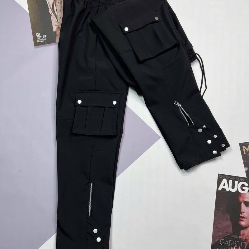 Quần dài nhiều khuy Thô gió menswear 5