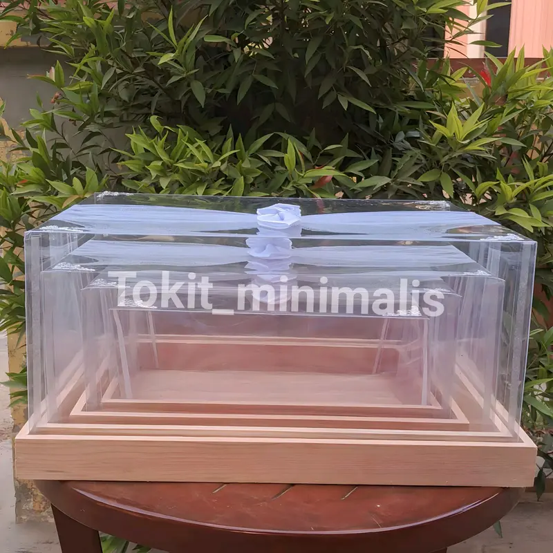 BOX HANTARAN SESERAHAN PERNIKAHAN ( ISI 3 BOX ) PLUS TUTUP MIKA 4