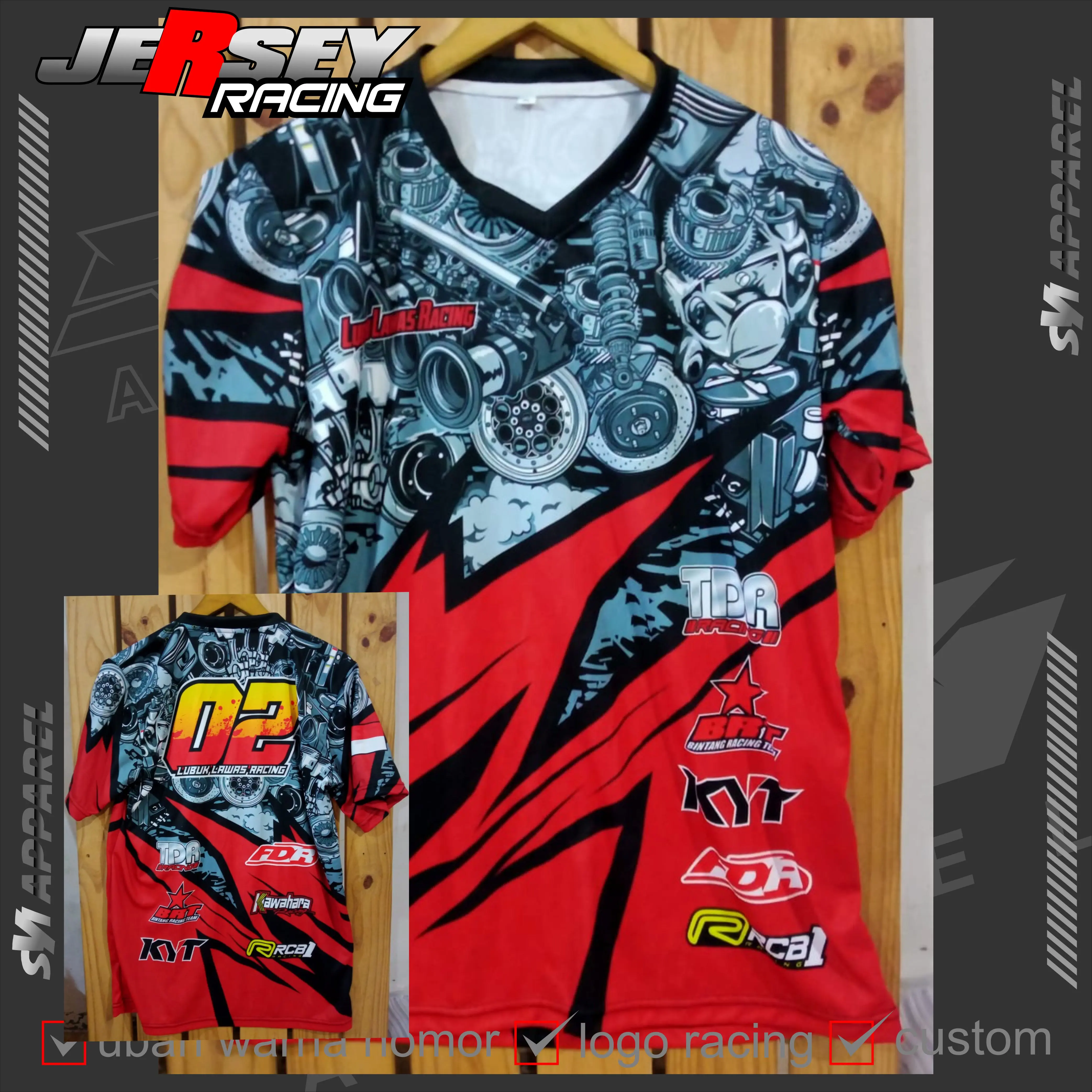 Jersey Racing Baju Racing full Printing, Jersey Balap, Jersey road Race, tim Balap, Team Racing, Kaos Distro Nyaman Uniseks Berpori sport