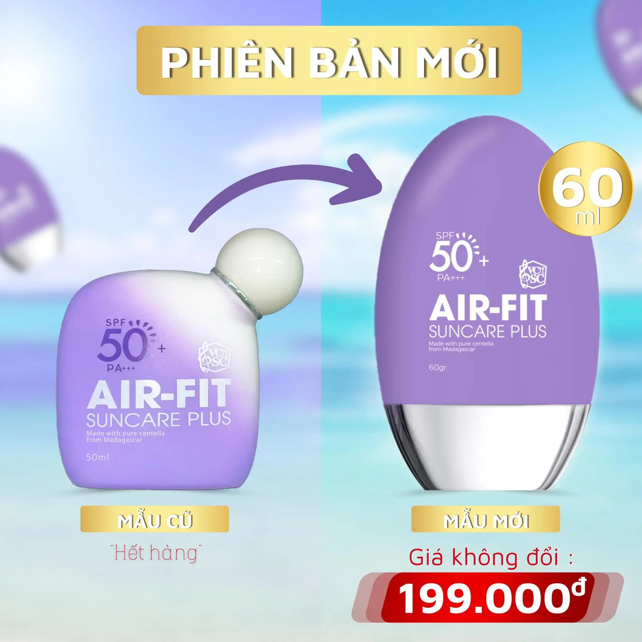 Kem Chống Nắng Phổ Quang - Dạng Gel Sữa - VCSC Nữ