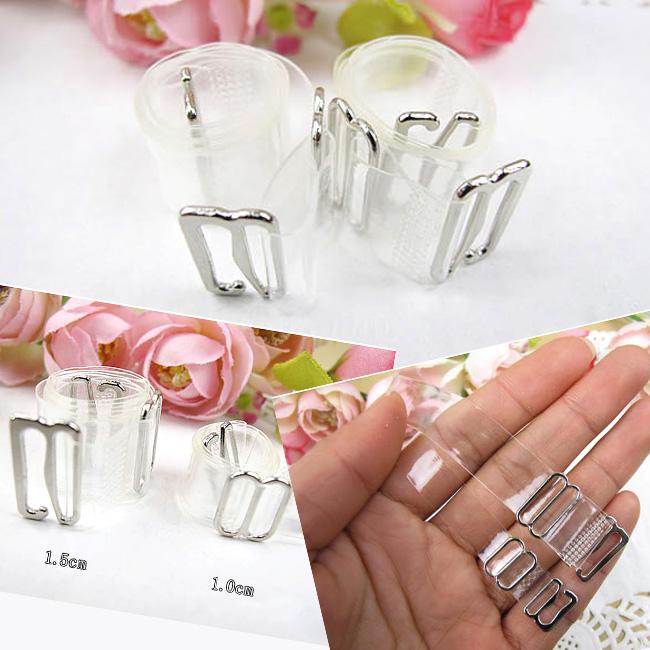 1 đôi dây áo trong suốt bản dẹp - dây trong sợi phở [P06] 1