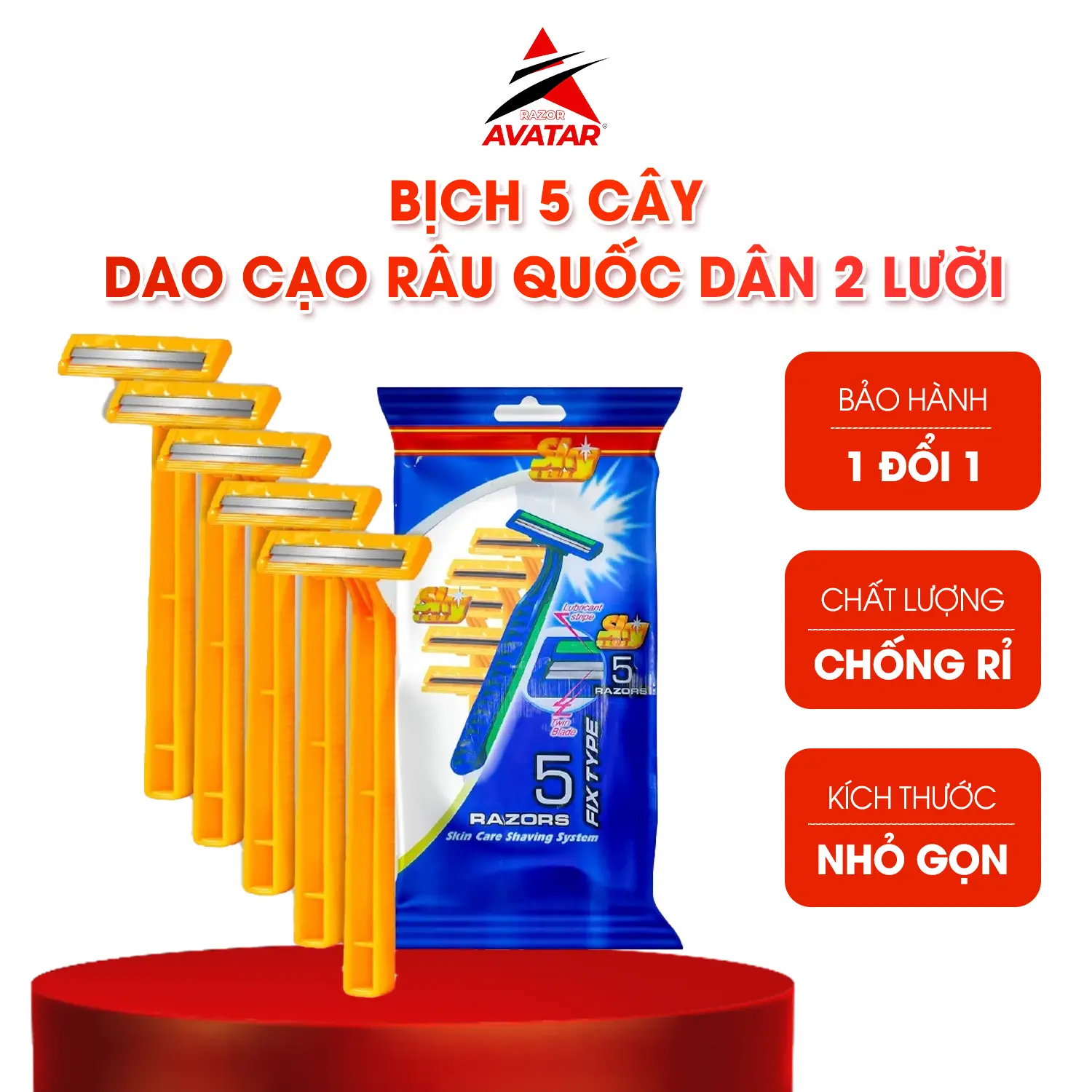 Dạo Cao Râu Nam LiYu 2 Lưỡi Siêu Bén Dùng Một Lần Cạo Râu