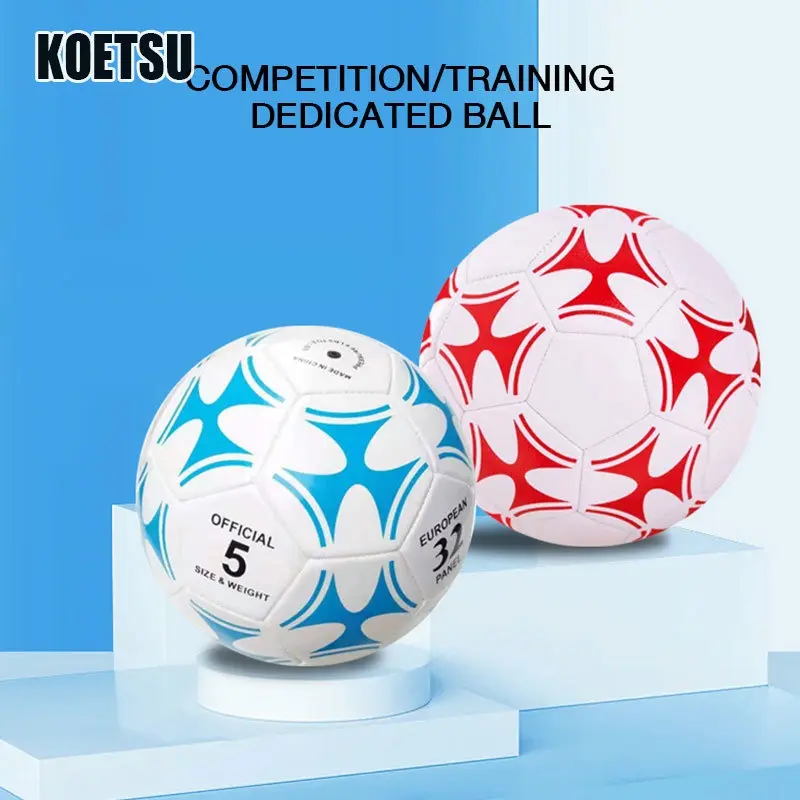 Bóng số 5, tiêu chuẩn chất lượng cao Sport Fish bóng đỏ viền xanh