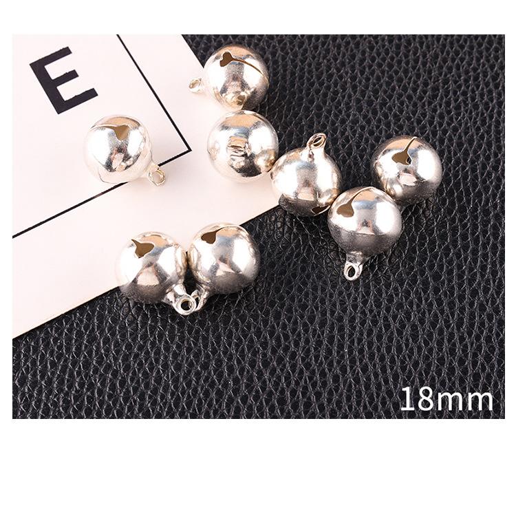 Product Introduction of Gold Silver Copper Bells DIY Pet Bell Bracelet Anklet Necklace Bracelet Pendant Ring Bell Retro Small Bell Ornament Blooming Medium Charm Keyring Elegant Mirror Keyring Charm Elegant Christmas Keyring Charm gold  frame amulet  thai tufts tufts 14