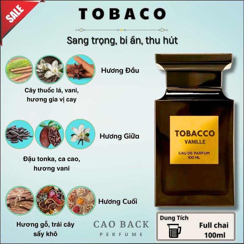 Nước hoa nam Tobaco Vanile ,phong cách bad boy cuốn hút men lỳ