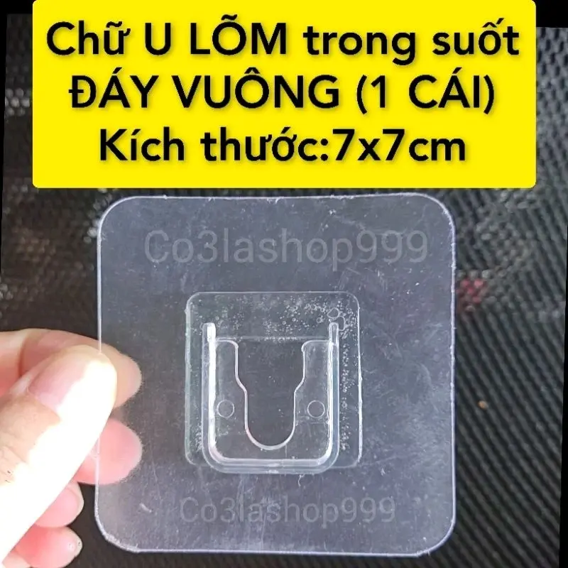 Miếng dán dự phòng thay thế hình chữ u ,dùng cho kệ dán tường (1 Cái) 8