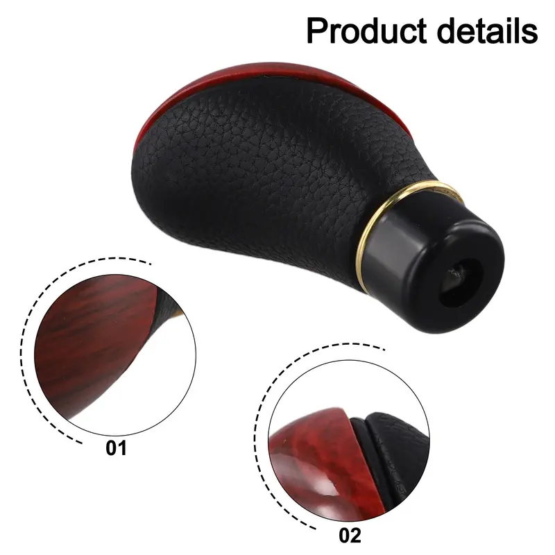 Núm Cần Số Da Ô Tô Thủ Công Cần Sang Số Tay Cầm Cần Sang Số 5 Tốc Độ, < SGDF MỚI > 4