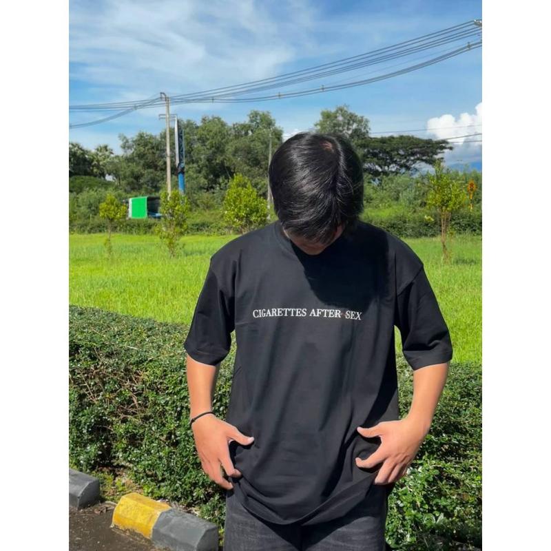 Áo sơ mi CAS C1GARETTES AFTER SE * - SUNSETZ -APOCALYPSE, làm bằng bông, màu đen áo  goldie vetements 2